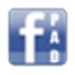 商标 Facepad Facebook Photo Album Downloader 签名图标。