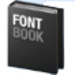Le logo Fontbook Icône de signe.