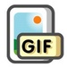 ロゴ Free Video To Gif Converter 記号アイコン。
