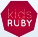 ロゴ Kidsruby 記号アイコン。