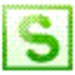 Le logo Kingsoft Spreadsheets Free 2012 Icône de signe.