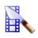 Le logo Machete Video Editor Icône de signe.