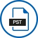 Le logo Merge Pst Files Icône de signe.