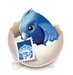 ロゴ Mozilla Earlybird 記号アイコン。