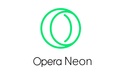 Le logo Opera Neon Icône de signe.