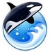 Le logo Orca Browser Icône de signe.