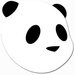 ロゴ Panda Antivirus 記号アイコン。