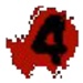 Le logo Pixel Force Left 4 Dead Icône de signe.