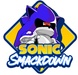 Le logo Sonic Smackdown Icône de signe.
