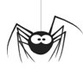 Le logo Spider Solitarie Icône de signe.