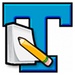 Logotipo Textpad Icono de signo