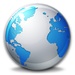 ロゴ Theworld Browser 記号アイコン。
