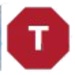 Le logo Throttlestop Icône de signe.