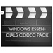 Le logo Windows Essentials Codec Pack Icône de signe.
